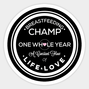 Breastfeeding Champ Sticker